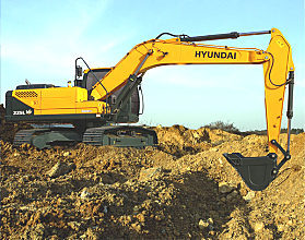 现代225LVS挖掘机图片