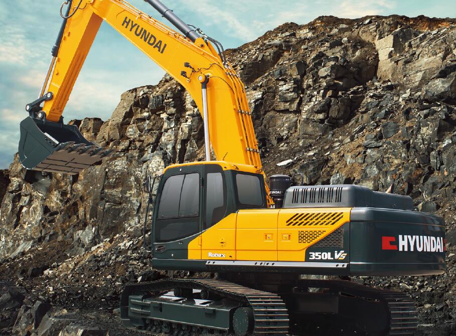 现代R350LVS挖掘机 性能卓越的重型工程利器