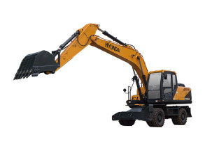 现代r60w 9轮式挖掘机图片